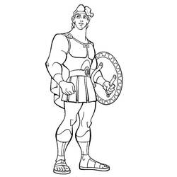 Dibujo para colorear: Hercules (Superhéroes) #84169 - Dibujos para colorear