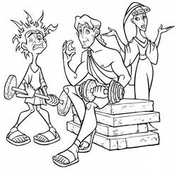 Dibujo para colorear: Hercules (Superhéroes) #84216 - Dibujos para colorear