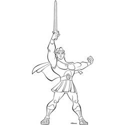 Dibujo para colorear: Hercules (Superhéroes) #84241 - Dibujos para colorear