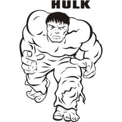 Dibujo para colorear: Hulk (Superhéroes) #79005 - Dibujos para colorear