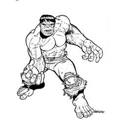 Dibujo para colorear: Hulk (Superhéroes) #79007 - Dibujos para colorear