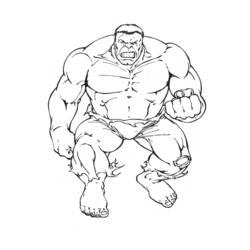 Dibujo para colorear: Hulk (Superhéroes) #79008 - Dibujos para colorear