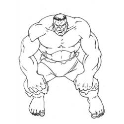 Dibujo para colorear: Hulk (Superhéroes) #79010 - Dibujos para colorear