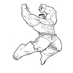 Dibujo para colorear: Hulk (Superhéroes) #79011 - Dibujos para colorear
