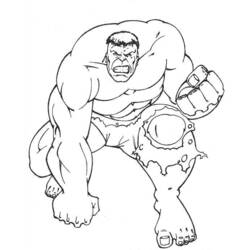 Dibujo para colorear: Hulk (Superhéroes) #79012 - Dibujos para colorear