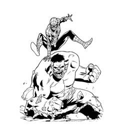 Dibujo para colorear: Hulk (Superhéroes) #79032 - Dibujos para colorear