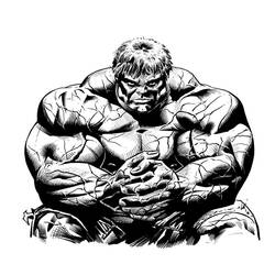 Dibujo para colorear: Hulk (Superhéroes) #79036 - Dibujos para colorear