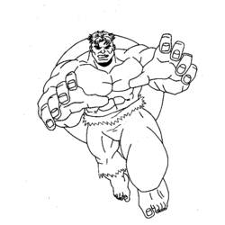 Dibujo para colorear: Hulk (Superhéroes) #79060 - Dibujos para Colorear e Imprimir Gratis