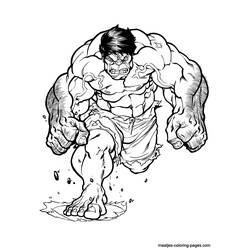 Dibujo para colorear: Hulk (Superhéroes) #79087 - Dibujos para colorear