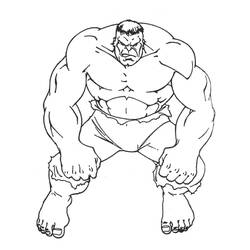 Dibujo para colorear: Hulk (Superhéroes) #79091 - Dibujos para colorear