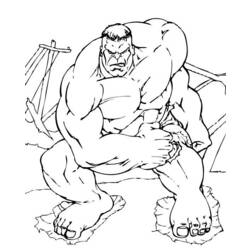 Dibujo para colorear: Hulk (Superhéroes) #79097 - Dibujos para Colorear e Imprimir Gratis