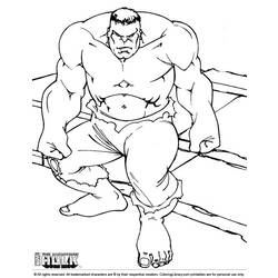 Dibujo para colorear: Hulk (Superhéroes) #79098 - Dibujos para colorear