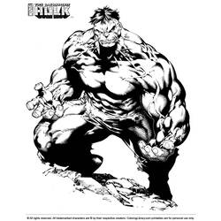 Dibujo para colorear: Hulk (Superhéroes) #79124 - Dibujos para colorear
