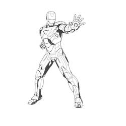 Dibujo para colorear: Iron Man (Superhéroes) #80522 - Dibujos para colorear