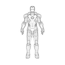 Dibujo para colorear: Iron Man (Superhéroes) #80529 - Dibujos para colorear