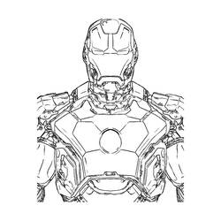 Dibujo para colorear: Iron Man (Superhéroes) #80536 - Dibujos para colorear