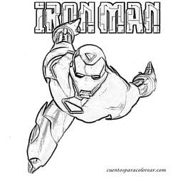 Dibujo para colorear: Iron Man (Superhéroes) #80543 - Dibujos para colorear