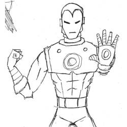 Dibujo para colorear: Iron Man (Superhéroes) #80589 - Dibujos para colorear