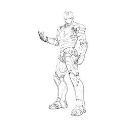 Dibujo para colorear: Iron Man (Superhéroes) #80625 - Dibujos para Colorear e Imprimir Gratis