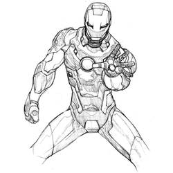 Dibujo para colorear: Iron Man (Superhéroes) #80627 - Dibujos para colorear