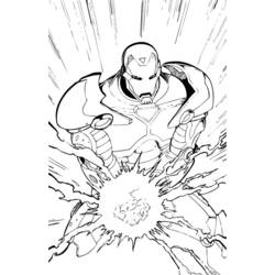 Dibujo para colorear: Iron Man (Superhéroes) #80633 - Dibujos para Colorear e Imprimir Gratis