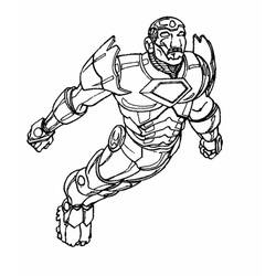 Dibujo para colorear: Iron Man (Superhéroes) #80634 - Dibujos para Colorear e Imprimir Gratis