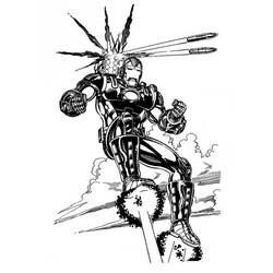 Dibujo para colorear: Iron Man (Superhéroes) #80635 - Dibujos para Colorear e Imprimir Gratis