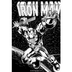 Dibujo para colorear: Iron Man (Superhéroes) #80642 - Dibujos para Colorear e Imprimir Gratis