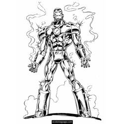 Dibujo para colorear: Iron Man (Superhéroes) #80646 - Dibujos para Colorear e Imprimir Gratis