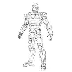 Dibujo para colorear: Iron Man (Superhéroes) #80656 - Dibujos para Colorear e Imprimir Gratis