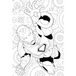 Dibujo para colorear: Iron Man (Superhéroes) #80662 - Dibujos para Colorear e Imprimir Gratis