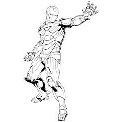 Dibujo para colorear: Iron Man (Superhéroes) #80663 - Dibujos para colorear