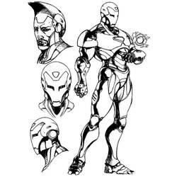 Dibujo para colorear: Iron Man (Superhéroes) #80671 - Dibujos para Colorear e Imprimir Gratis
