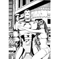 Dibujo para colorear: Iron Man (Superhéroes) #80676 - Dibujos para Colorear e Imprimir Gratis