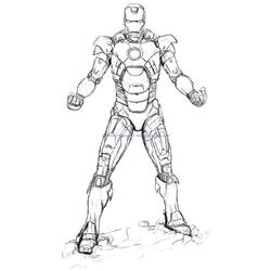Dibujo para colorear: Iron Man (Superhéroes) #80701 - Dibujos para colorear