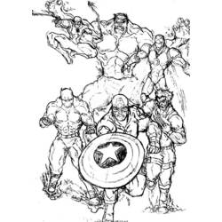 Dibujo para colorear: Marvel Super Heroes (Superhéroes) #79612 - Dibujos para colorear