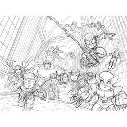 Dibujo para colorear: Marvel Super Heroes (Superhéroes) #79683 - Dibujos para Colorear e Imprimir Gratis