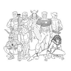 Dibujo para colorear: Marvel Super Heroes (Superhéroes) #80078 - Dibujos para colorear