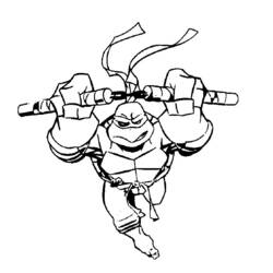 Dibujo para colorear: Ninja Turtles (Superhéroes) #75358 - Dibujos para colorear