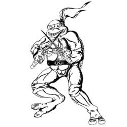 Dibujo para colorear: Ninja Turtles (Superhéroes) #75359 - Dibujos para Colorear e Imprimir Gratis