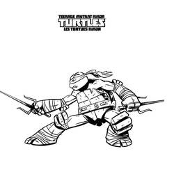 Dibujo para colorear: Ninja Turtles (Superhéroes) #75367 - Dibujos para colorear