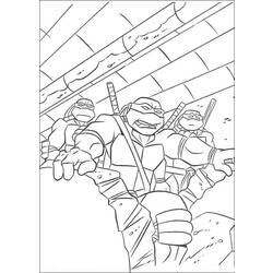 Dibujo para colorear: Ninja Turtles (Superhéroes) #75382 - Dibujos para Colorear e Imprimir Gratis