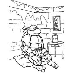 Dibujo para colorear: Ninja Turtles (Superhéroes) #75384 - Dibujos para Colorear e Imprimir Gratis