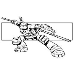 Dibujo para colorear: Ninja Turtles (Superhéroes) #75393 - Dibujos para colorear