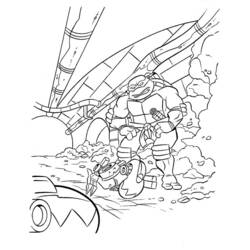 Dibujo para colorear: Ninja Turtles (Superhéroes) #75399 - Dibujos para Colorear e Imprimir Gratis