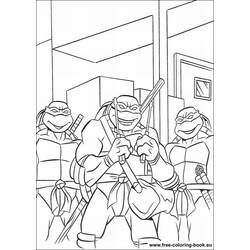 Dibujo para colorear: Ninja Turtles (Superhéroes) #75408 - Dibujos para Colorear e Imprimir Gratis
