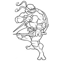 Dibujo para colorear: Ninja Turtles (Superhéroes) #75412 - Dibujos para colorear