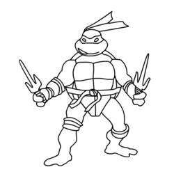 Dibujo para colorear: Ninja Turtles (Superhéroes) #75417 - Dibujos para colorear