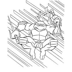 Dibujo para colorear: Ninja Turtles (Superhéroes) #75427 - Dibujos para Colorear e Imprimir Gratis