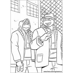 Dibujo para colorear: Ninja Turtles (Superhéroes) #75435 - Dibujos para Colorear e Imprimir Gratis